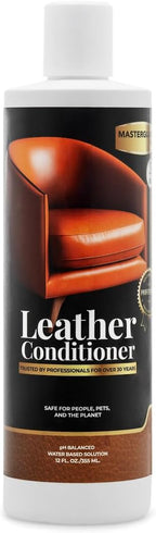 MASTERGUARD Leather Conditioner – Water-Based, Non-Toxic Formula for Furniture, Car Seats, Boots, Jackets & Purses – Conditions, Protects & Revives Leather – Safe for People & Pets