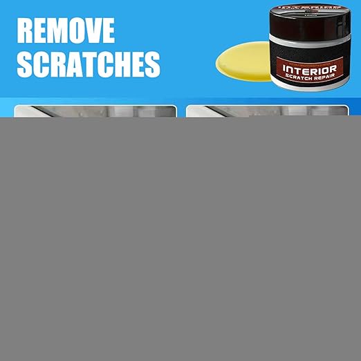 Dashboard Scratch Repair Kit Car Interior Scratch Remover 100g Dashboard Restorer Interior with Sponge Car Parts Refurbish Wax for Minor Scratches Repair, Safe for All Vehicles