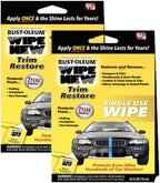 Wipe New Dashboard Bumper Car Interior Exterior and Auto Plastic Trim Restorer- Pack of 5