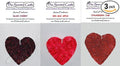 3 Pack Heart Car Air Fresheners - Black Cherry, Red Mac Apple, Strawberry Jam by The Scented Castle