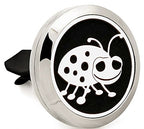 (JUMBO Aromabug) 38mm (1-1/2 in. dia.) "THE ORIGINAL" Stainless Steel. 7 pads and 1 oil.
