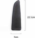 BETTERHUMZ Car Door Armrest Cushion Pad for Alcantara Suede, Car Elbow Rest Pad for BMW 3 4 5 6 7 8 X1 X3 X4 X5 X6 Z4 Series Car Accessories (Left, Blue red line)