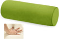Memory Foam 16x6 Neck Pillow for Sleeping, Neck Pain Relief, Side Back Stomach Sleeper, Car or Office Chair Sofa,Support Pillow with Soft Velvet Pillowcase (Light Green)