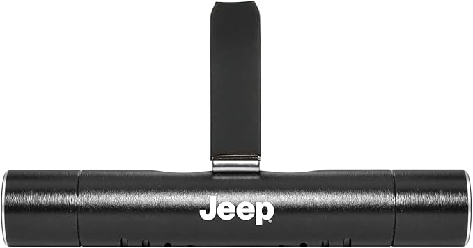 iPick Image for Jeep Car AC Vent Air Freshener Black Clip with adjustable window and 10 Refill Sticks, Official Licensed