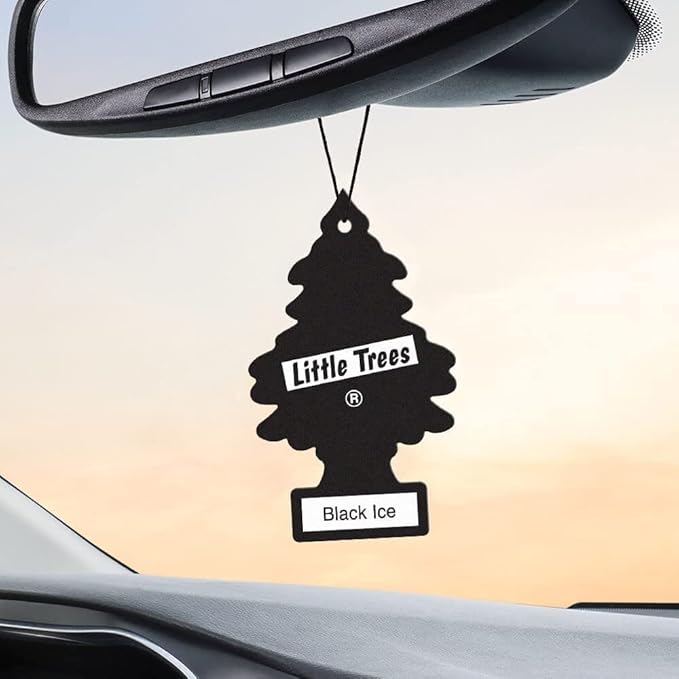 LittIe Trees Car Freshener, Black Ice Scent, 10-Pack