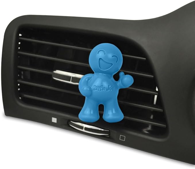 Little Joe 96413-6PK Blue Raspberry Slushy Scent Car Air Freshener Vent Clip, Fights Odors for up to 45 Days, Long-Lasting Freshness, Cute Car Odor Eliminator, Pack of 6