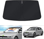 KUST Windshield Sun Shade for Hyundai Ioniq 5 Accessories 2022-2025 2026 34.5‘’x58.5‘’ Sunshade Window Sun Visor Protector Foldable Blocks UV Rays Keep Car Cooler
