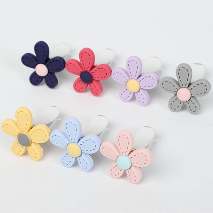 4 Pieces Daisy Flower Air Vent Clips, Cute Colorful Car Air Freshener Clip & Diffuser, Boho SUV Outlet Vent Decorations, Charm Car Inter Decor Accessories for Girls Women