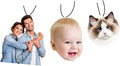 Personalized Photo Car Air Freshener – Custom Double-Sided Print – Fresh Linen Scent – Eco-Friendly, Long-Lasting Fragrance – For Family, Friends, Lovers (Crop)