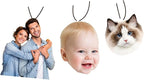 Personalized Photo Car Air Freshener – Custom Double-Sided Print – Fresh Linen Scent – Eco-Friendly, Long-Lasting Fragrance – For Family, Friends, Lovers (Crop)