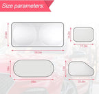 Car Window Shade, 6Pack Set Auto Sun Shades for Side Window Front and Rear Windshield with Storage Pouch for Car, SUV, Van, Truck, Full Sun Protection, Block UV Rays, Keep car Cool (59.5"x27.6"/6PCS)