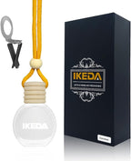 Ikeda Car Air Freshener: Hanging Car Smell Air Freshener | 10ml Hanging Car Perfume | Long Lasting Fragrance | Strong Scents Diffuser for Auto Home (Coconut)