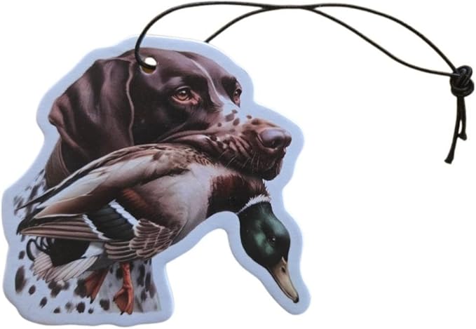 ThatsRad Car Air Freshener Duck Fly Fishing Fish Hunting Stocking Stuffer (One Size, Dog Duck/Sandalwood Scent)