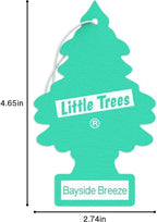 24 Pack Little Trees U1P17121 Car Air Freshener Bayside Breeze Scent - Single Tree per Package