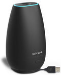 SOICARE Car Diffuser for Essential Oils, Small Portable Car Essential Oil Diffuser with Built-in USB Cable, Mini Aromatherapy Air Scent Humidifier Diffuser for Travel/Office/Home (Elegant Black)