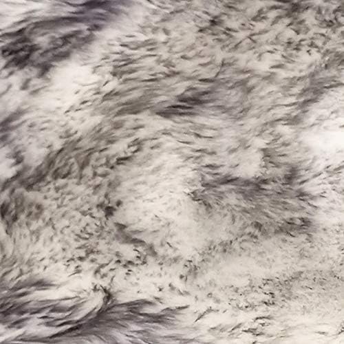 Winter Warmth: Universal Sheepskin Seat Cushion Cover - Natural Wool, for Cars, Trucks, SUVs & Vans - Cozy & Stylish Driving Companion Front Grey Tips