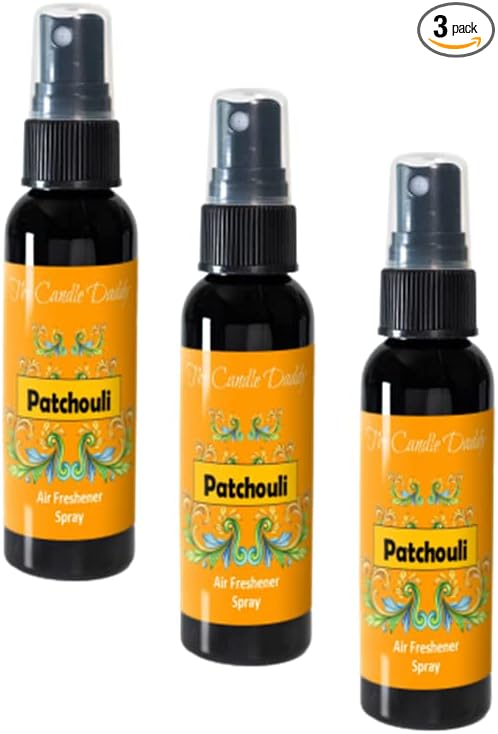 3 Pack - Patchouli Spray - Patchouli Scented - Room/car Air Freshener Spray – (3) 2 Ounce Spray Bottles