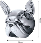 Katutude Car Essential Oil Diffuser Cute French Bulldog Car Air Freshener Perfume Decoration Car Air Conditioning Outlet Clip Aromatherapy Ornament, Silver