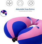 MOOB Kids Pillow Neck Pillow for Car & Airplane, Traveling Gifts for Toddler & Children U-Shape Car Seat Head Travel Neck Pillow Dark Purple