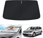 KUST Windshield Sun Shade for Chrysler Pacifica Minivan Accessories 2017-2025 2026 Window Sunshade Sun Visor Protector Foldable Blocks UV Rays Keep Car Cooler