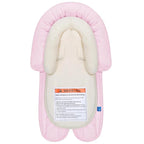 COOLBEBE New 2-in-1 Babybody Supports for Baby Newborn Infants - Extra Soft Stroller Cushion Pads Car Seat Insert, Seasons, Pink