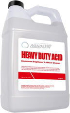 Nanoskin Heavy Duty Acid Aluminum Brightener & Wheel Cleaner 1 Gallon – For Professional Use Only | Industrial Strength Cleaner for Oxidation Removal, Aluminum Shine Restoration & Fleet Maintenance