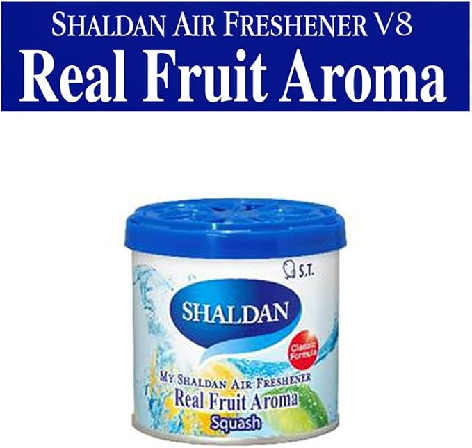 My Shaldan Squash Scent 3-cans, V8 Original Classic Formula, Car Cup-holder Natural air freshener, Real Fruit Aroma