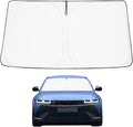 Proadsy 2026 Upgrade Windshield Sun Shade Custom Fit Hyundai Ioniq 5 2022-2025 2026 4-Layer Foldable Front Sunshade Protector Sun Visor Blocks UV Rays Keep Car Cooler Accessories