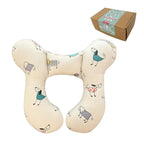 Baby Neck Pillows, Comfortable Baby Travel Head Neck Support for Car Seat Stroller Pushchair, Soft PP Cotton Travel Cushion for 0-2 Years Old Toddler Infant Newborn, Dogs