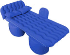 Car Air Mattress for Silverado 1500/GMC Sierra 1500 2019-2023 2024, Inflatable Car Bed for Back Seat Sleeping, Soft Car Inflatable Bed Back Seat Mattress Airbed,D Blue