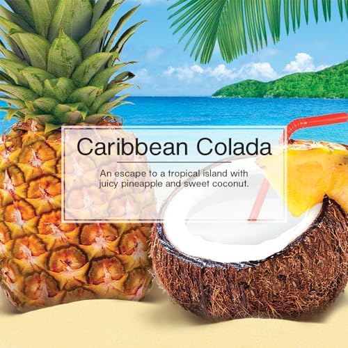 LITTLE TREES Car Air Freshener | Hanging Tree Provides Long Lasting Scent for Auto and Home | 24 Air Fresheners |Caribbean Colada