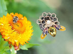 Bee Car Accessories,Bling Honey Bee Air Vent Clips Car Air Fresheners,2pcs Yellow Bee with Honeycomb Dashboard Decorations,Cute Decor for Women