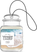 Yankee Candle Car Air Fresheners Hanging Car Jar Ultimate Sun & Sand Scented Neutralizes Odors Up To 30 Days, Gray