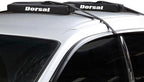 DORSAL Universal Soft Roof Rack Pads for Surfboard Kayak SUPs with Car Tie Down Straps and Storage Bag - Pack of 2 Black Polyester