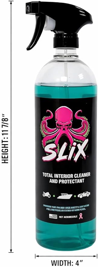 SLIX Interior Detailing Spray and Protectant for Cars and Boats | UV Protectant to Protect from Fading and Cracking | Restores and Refreshes Surfaces | Professional Grade Detailer | 32 FL Oz
