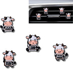 Cow Car Vent Clips Set, Cow Air Freshener Car Accessories for Women, Cows Dashboard Accessory, Farmhouse Cars Air Freshener Vent Clip, Gift for Cows Lovers