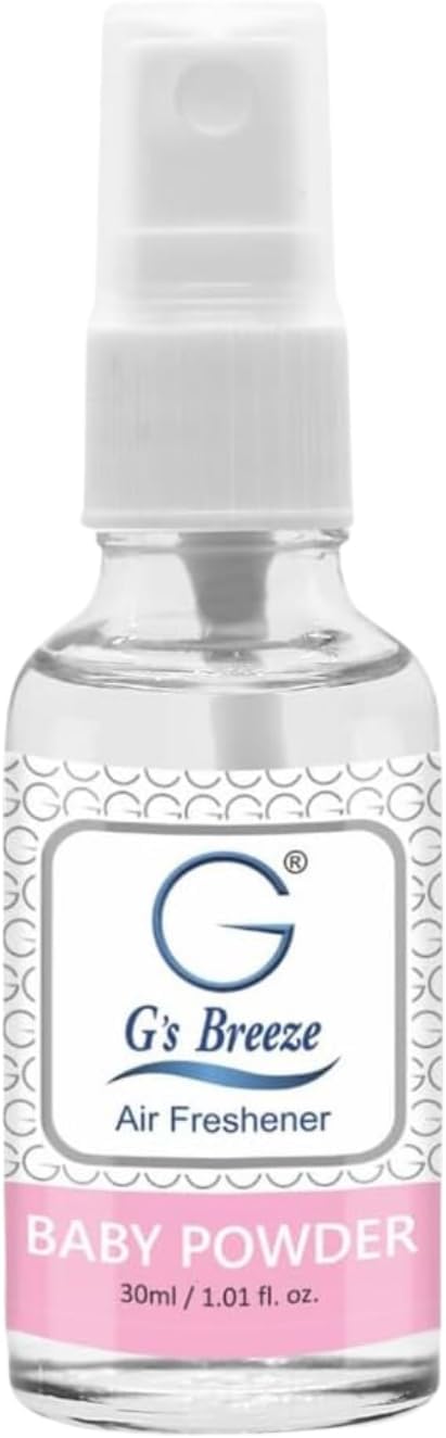 G's Breeze Baby Powder Air Freshener - Soft & Soothing Fresh Baby Powder Scent - Ideal for Nurseries, Bedrooms, Living Rooms & More - Elevate Your Space with Comforting Aroma