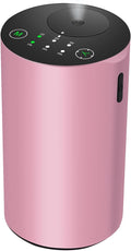 Waterless Essential Oil Diffuser, 7 Colors LED Light, Battery Powered Mini Scent Air Machine, Aromatherapy Mist Diffuser for Home Room Car Office (Pink)