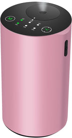 Waterless Essential Oil Diffuser, 7 Colors LED Light, Battery Powered Mini Scent Air Machine, Aromatherapy Mist Diffuser for Home Room Car Office (Pink)