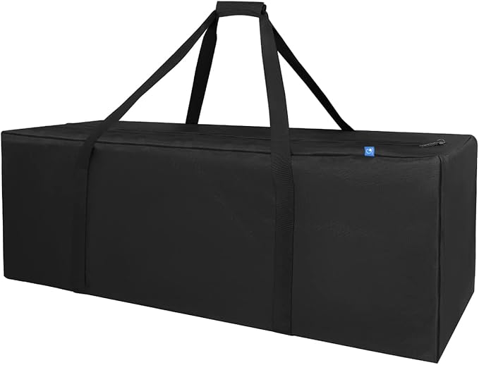 COOLBEBE 42" Sports Duffle Bag - 150L Extra Large Travel Duffel Luggage Bag with Upgrade Zipper, Sturdy & Water Resistant, Black