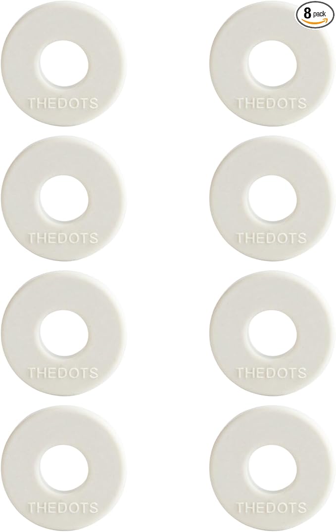 THEDOTS 8 Pack Amber Moss Scent Refills, Natural Essential Oil Infused Pads, Aromatherapy Solid Car Freshener Tablet (Clip Not Included)