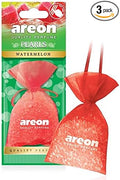 AREON Pearls I Car & Home Hanging Air Freshener I Quality Perfume I Watermelon (Pack of 3)