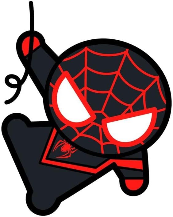 PumpCar 2 pieces spidey black double-sided hanging cartoon cherry-scented funny car air freshener Cool spider hanging for rearview mirror Car Interior Accessories Gifts