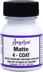 Angelus 4-Coat Finisher, 1 ounce bottle, Matte (902-01-000)