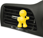 Little Joe 96402-6PK Vanilla Scent Car Air Freshener Vent Clip, Fights Odors for up to 45 Days, Long-Lasting Freshness, Cute Car Odor Eliminator, Pack of 6