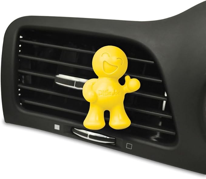 Little Joe 96402 Vanilla Scent Car Air Freshener Vent Clip, Fights Odors for up to 45 Days, Long-Lasting Freshness, Cute Car Odor Eliminator, Pack of 1