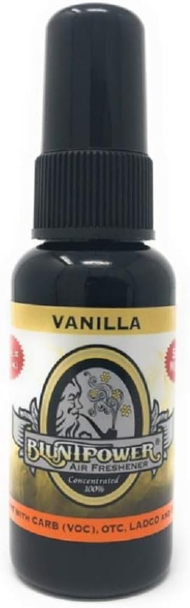 BluntPower 1 Ounce Bottle Oil Based Concentrated Air Freshener and Oil for Burner, Vanilla