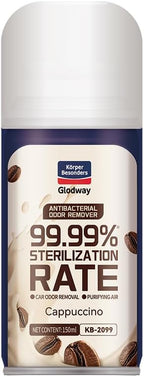 Glodway Whole Car Air Refresher,Odor Eliminator Remover Spray For Car,Cappuccino Scent Freshener With Odour Eliminator Technology,Long-Lasting,6 Ounce(Pack of 1)