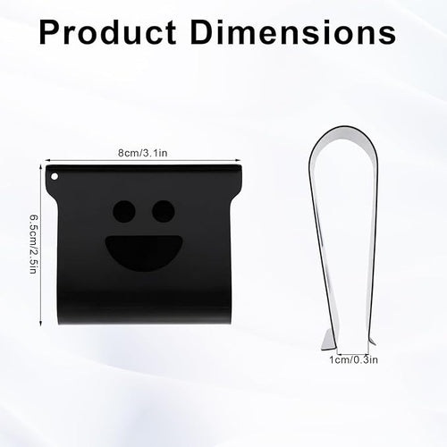2pcs Car Air Freshener Visor Clip Compatible with Drift Air Freshener, Car Sun Visor Clip for Automobile SUV Truck Accessories (Smiley Face Style)