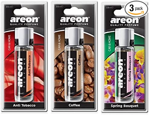 Areon CAR Perfume 35 ml I Car & Home Air Freshener Spray I MIXED Scents I (Pack of 3)
